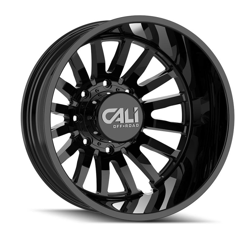 Cali Off-Road 9110D Summit Dually 20x8.25 / 8x200 BP / -192mm Offset / 142mm Hub Gloss Black Wheel 9110D-2877GBR192