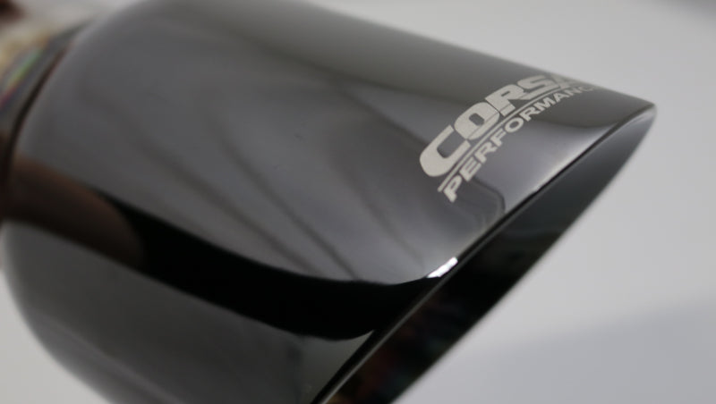 Corsa Performance Single Universal 3.0 In Inlet / 4.5 In Outlet Black PVD Pro-Series