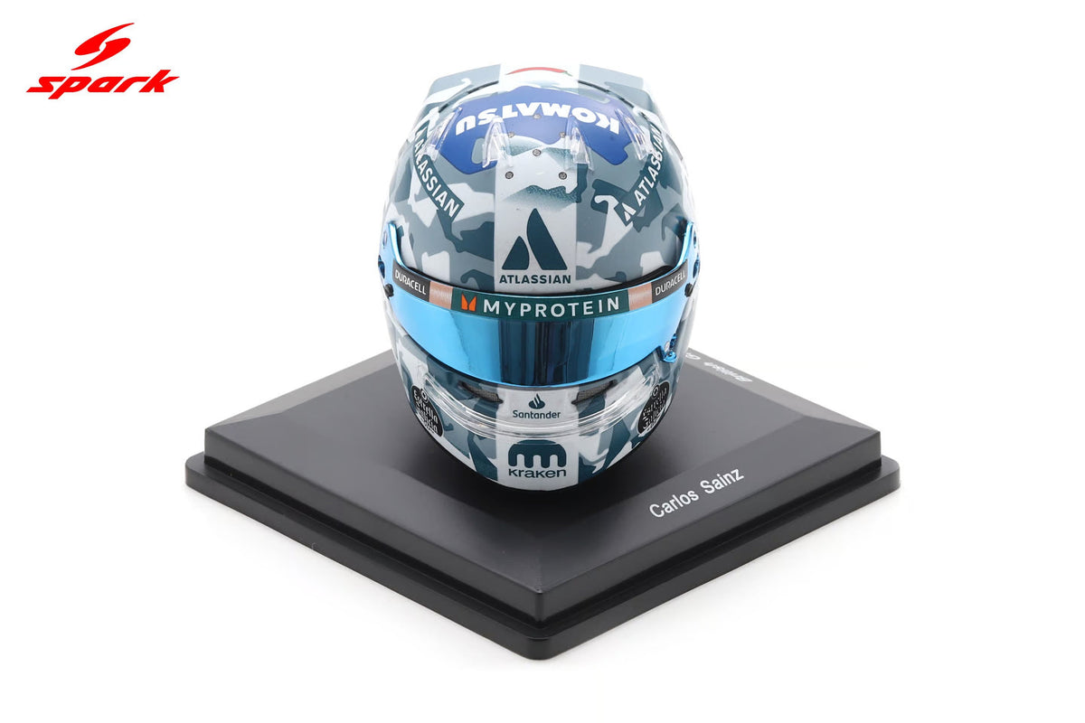 STM Diecast Spark-Model Williams Racing F1 Team Carlos Sainz Helmet British GP 2025 1:5 - View 8