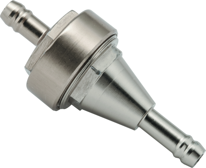 BikeMaster 1/4in Inline Fuel Filter - Titanium 152401