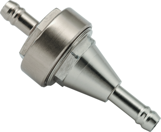 BikeMaster 1/4in Inline Fuel Filter - Titanium 152401