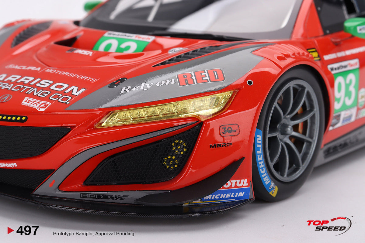 STM Diecast Topspeed 1:18 Acura NSX GT3 EVO22 #93 Harrison Contracting Company Racers Edge...