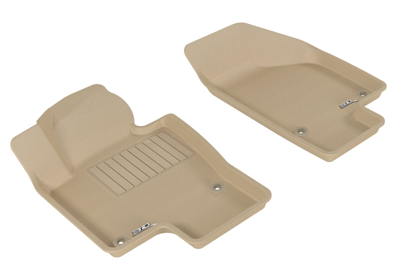3D MAXpider 2006-2010 Volkswagen Passat Kagu 1st Row Floormat - Tan L1VW01511502