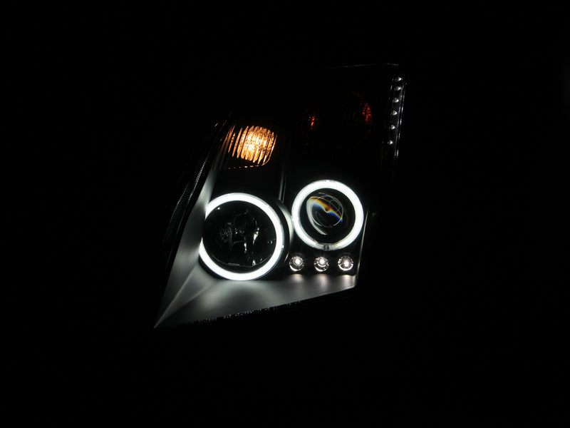 Anzo 2007-2012 Nissan Sentra Projector Headlights Black