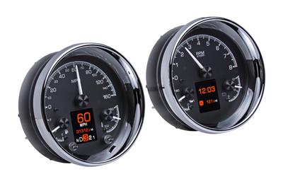 Dakota Digital HDX Series Universal Round Analog Gauge Kits - HDX2014K