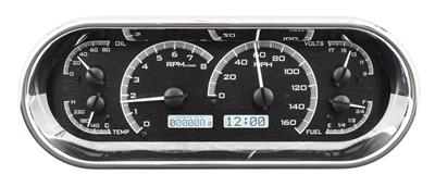 Dakota Digital VHX Series Recessed Oval Analog Gauge Kits - VHX1018KW