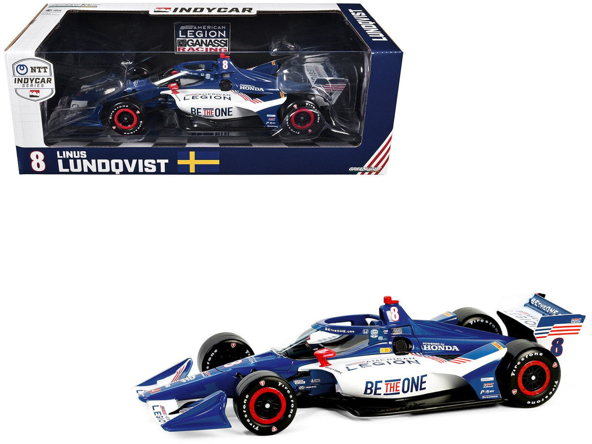 Rapid Vehicles Dallara IndyCar #8 Linus Lundqvist "The American Legion" Chip Ganassi Racing (Road...