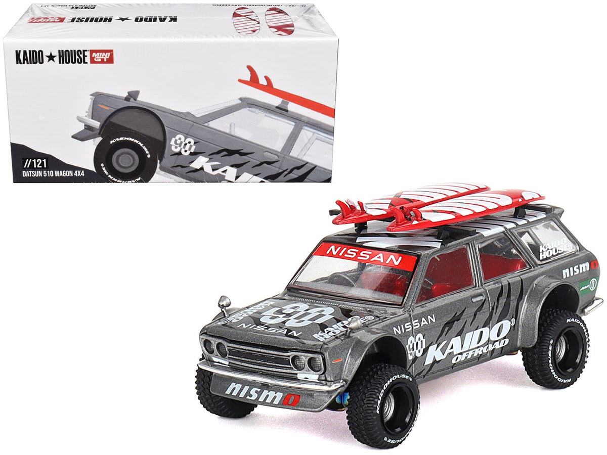 Rapid Vehicles Datsun Kaido 510 Wagon 4x4 RHD (Right Hand Drive) "Kaido Offroad V1" Gray Metallic...