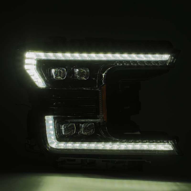 FR SPORT AlphaRex 18-20 Ford F-150 NOVA LED Proj Headlight Plank Style Alpha Blk w/Activ...