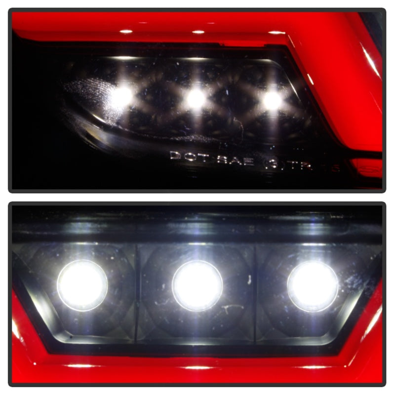 FR SPORT Spyder 15-16 Ford Mustang LED Reverse Lights - Black Smoke w/ Red Bar...