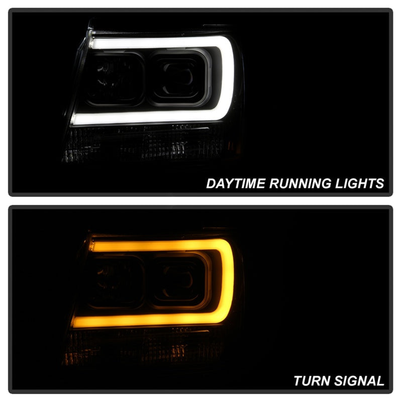 FR SPORT Spyder 07-14 Chevy Suburban/Tahoe V2 Projector Headlights LED Turn Sig Black...
