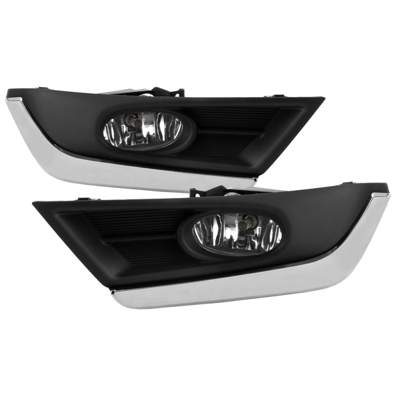FR SPORT Spyder 17-18 Honda CRV OEM Chrome Trim Fog Lights w/Switch & Cover - Clear...