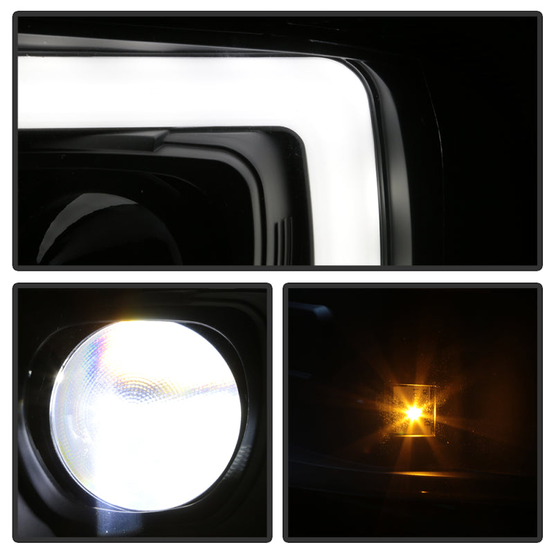 Spyder 05-07 Ford F250/350/450 Super Duty Projector LED Black PRO-YD-FS05V2PL-BK 5087911