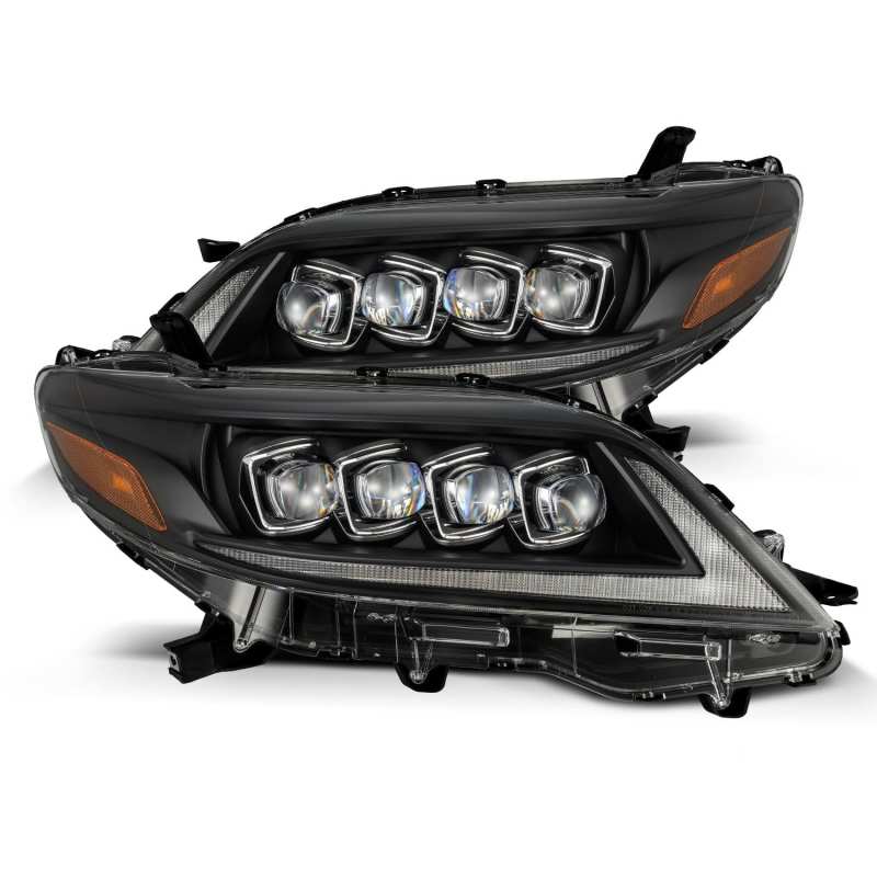 AlphaRex 2011+ Toyota Sienna NOVA LED Proj Headlights Plank Style Black w/Activ Light/Seq Signal/DRL 880768 *Discontinued