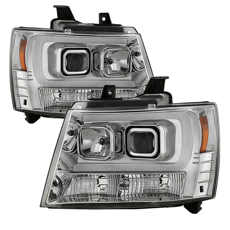 Spyder 07-14 Chevy Suburban/1500/2500/Tahoe V2 Projector Headlights Chrome PRO-YD-CSUB07V2-DRL-C 5082572