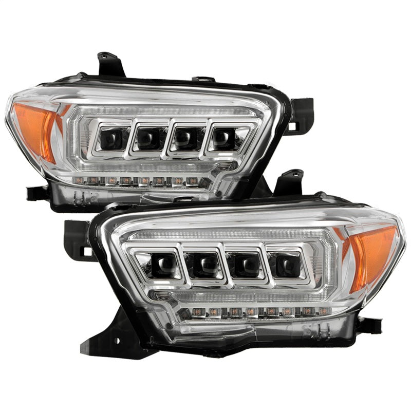 FR SPORT Spyder 16-20 Toyota Tacoma LED Model Only High-Power LED Headlights - Chrome...