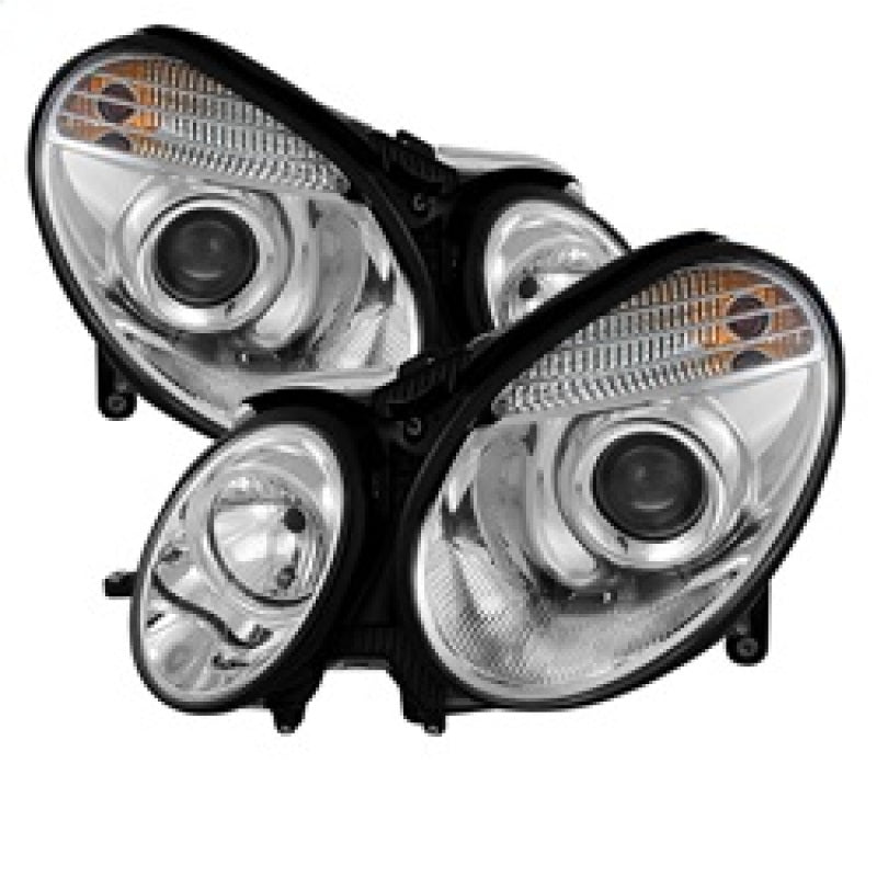 FR SPORT Spyder Mercedes Benz E-Class 03-06 Projector Headlights Xenon/HID Model- Chrm...