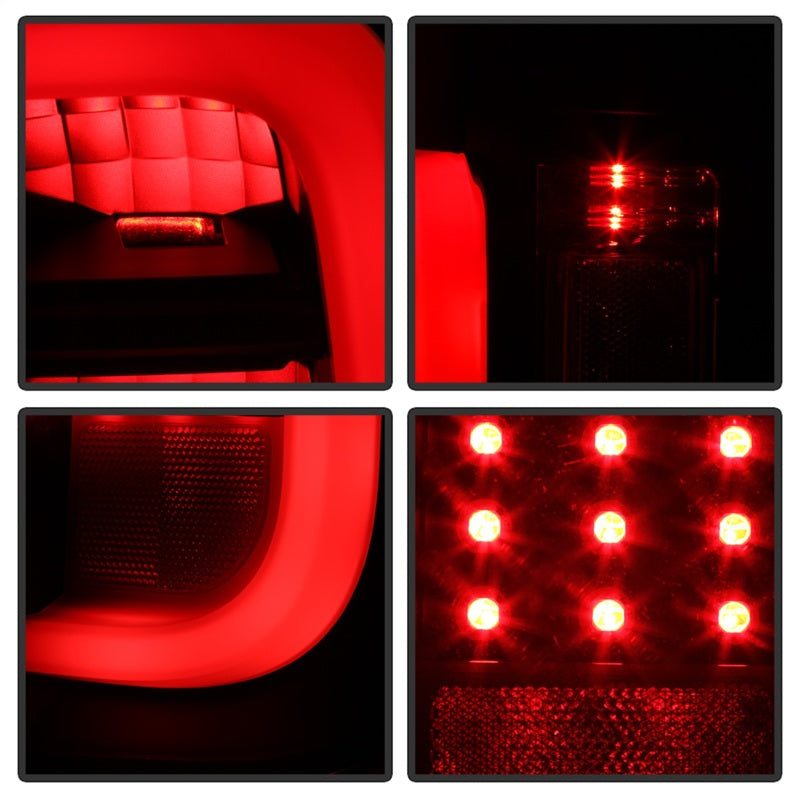 FR SPORT Spyder Toyota Tundra 2014-2016 Light Bar LED Tail Lights All Black ALT-YD-TTU14-LED-BKV2...