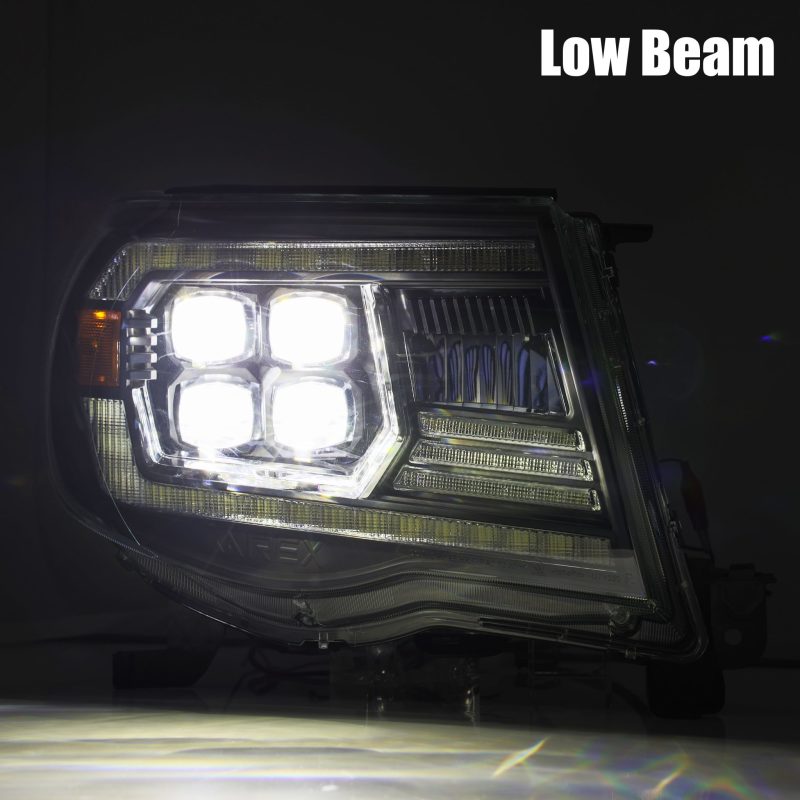 AlphaRex 05-11 Toyota Tacoma NOVA LED Projector Headlights Plank Style Chrome w/Activation Light/DRL 880743 *Discontinued
