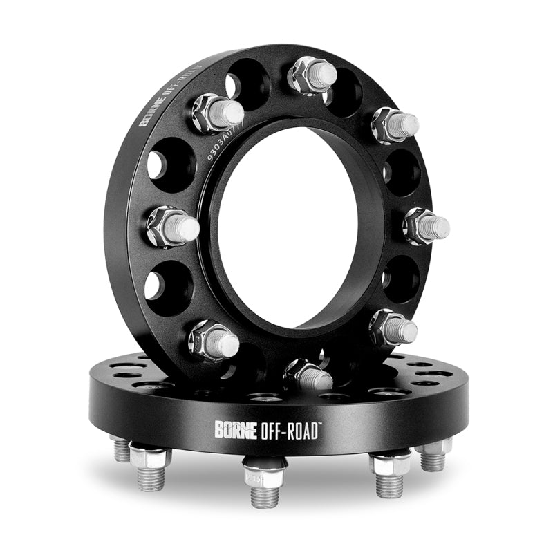 Borne Off-Road Wheel Spacers 8x165.1 116.7 38.1 M14 Blk BNWS-008-381BK