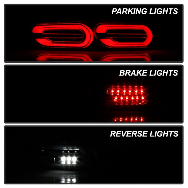Spyder Chevy Camaro 16-18 Halogen LED Tail Lights Black ALT-YD-CCAM16HAL-SEQ-BK 5087218