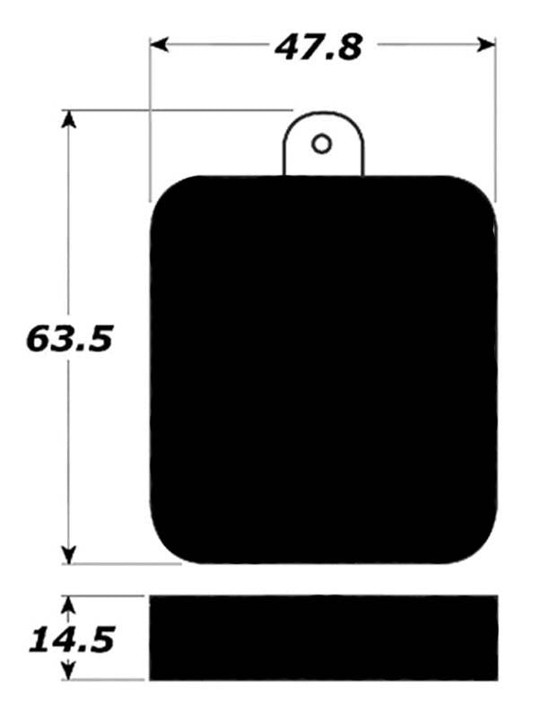 Porterfield Brake Pads for 1958 MG MGA DOHC Eng