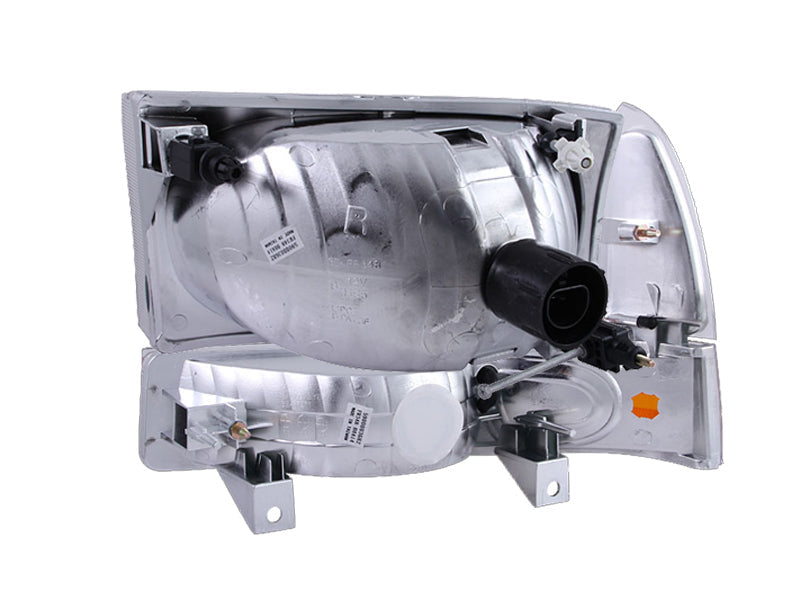 Anzo 2000-2004 Ford Excursion Crystal Headlights Chrome w/ LED 1pc