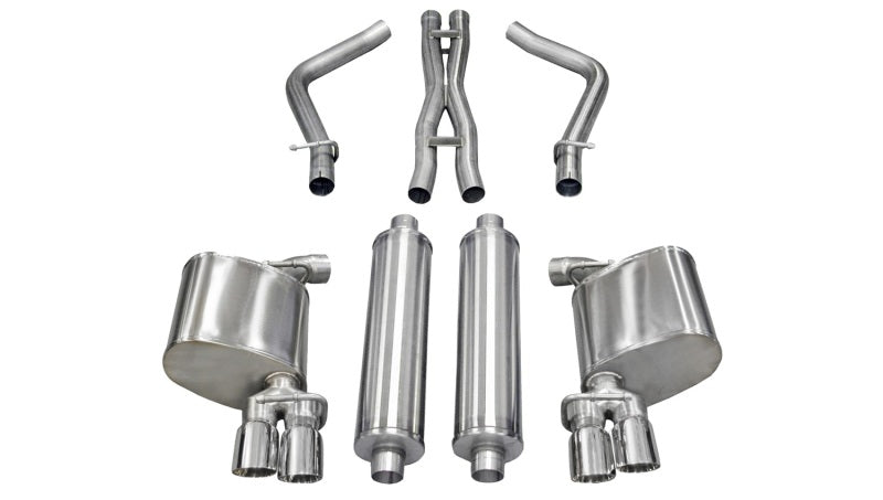 Corsa Performance 11-13 Dodge Charger R/T 5.7L V8 Polished Xtreme Cat-Back Exhaust
