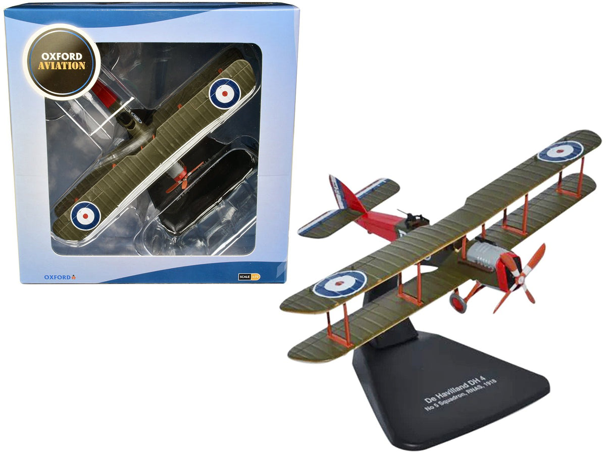 Rapid Vehicles De Havilland DH4 Bomber Plane "5 Squadron Royal Naval Air Service" (1918) "Oxford...