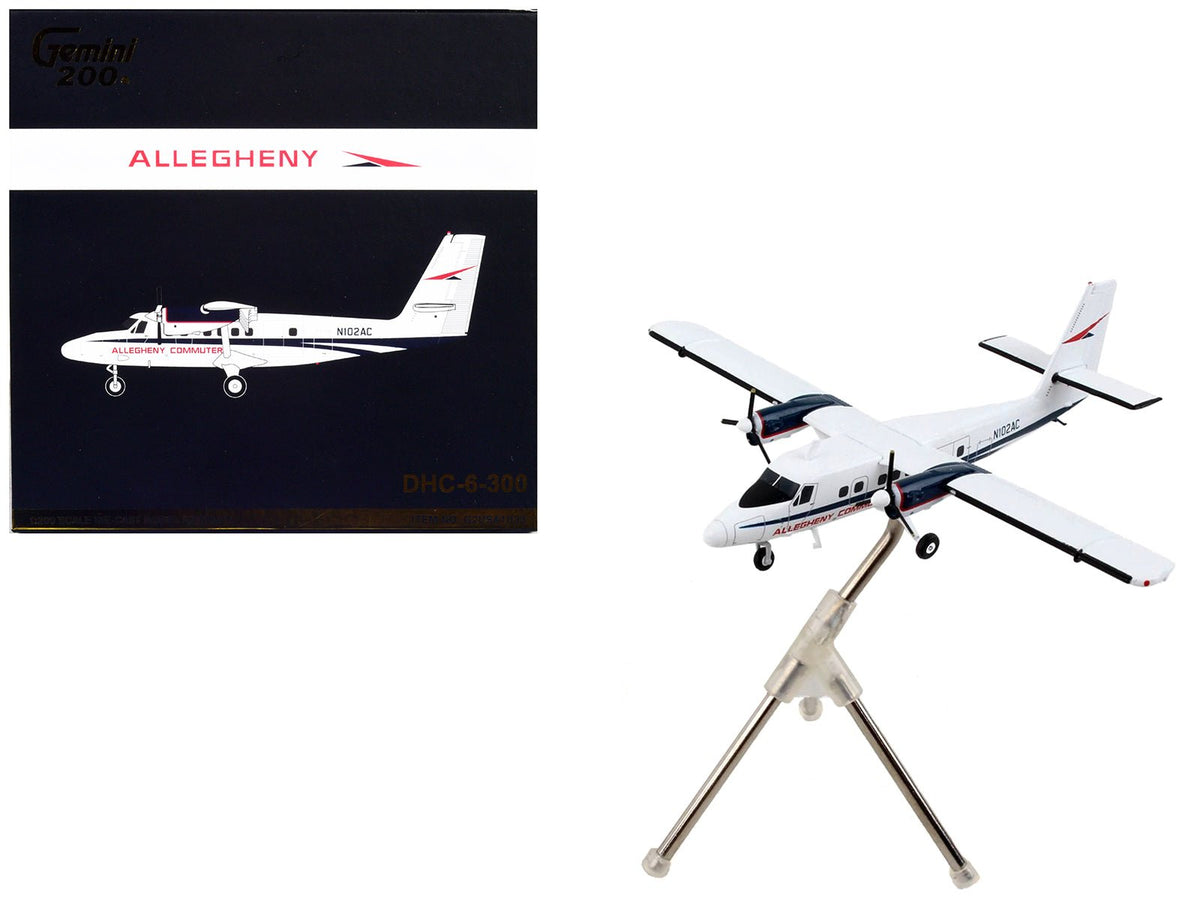 Rapid Vehicles De Havilland DHC-6-300 Commercial Aircraft "Allegheny Airlines" White with Blue...