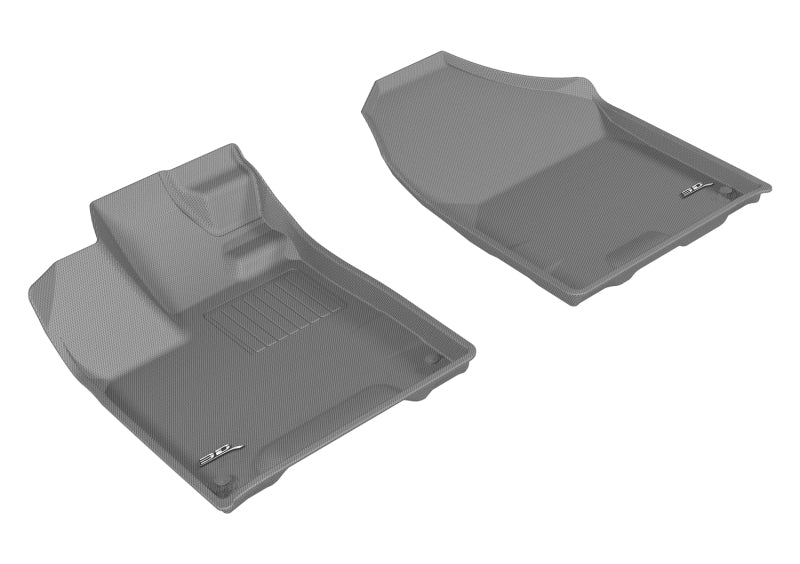 3D MAXpider 2017-2020 Honda Ridgeline Kagu 1st Row Floormat - Gray L1HD08311501