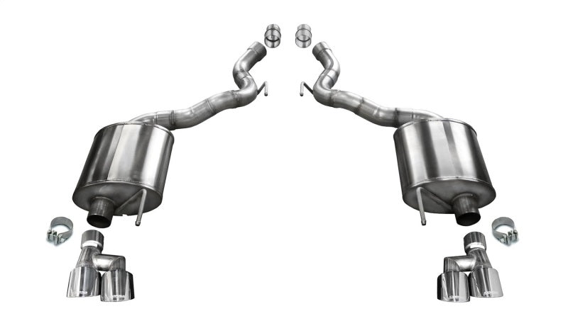 Corsa 18-20 Ford Mustang GT Convertible w/o Active Valves Sport Axle-Back w/ Polished 4in Tips 21050