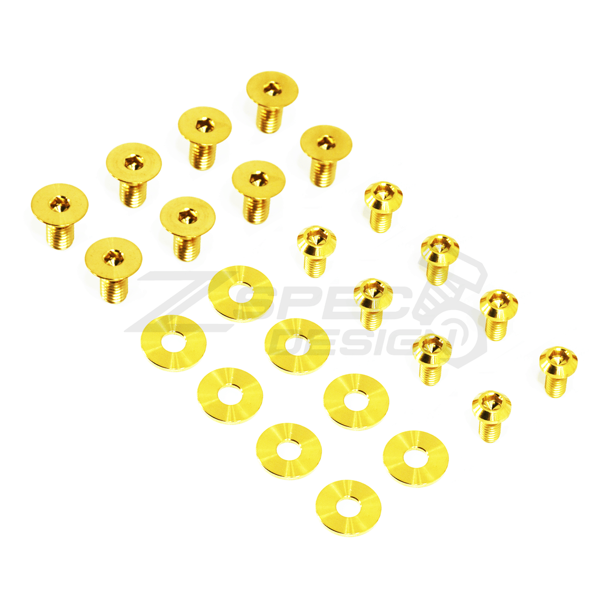 ZSPEC Door-Jams Area Fastener Kit (Strikers & Latches) for Chevy Cruze, Titanium