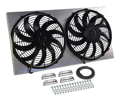 Derale High-Output Dual RAD Fan and Shroud Kits - 16850