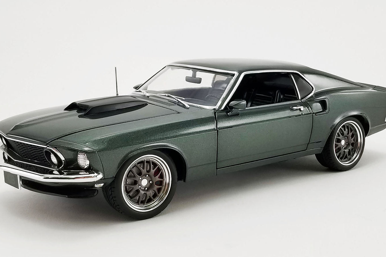 Acme 1969 Ford Mustang GT Street Fighter Bullet Green Metallic 1:18