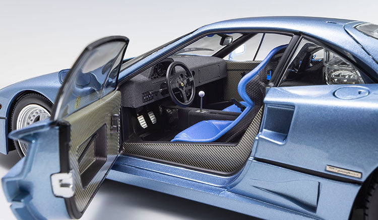 Kyosho 1987 Ferrari F40 Light Blue Metallic 1:18