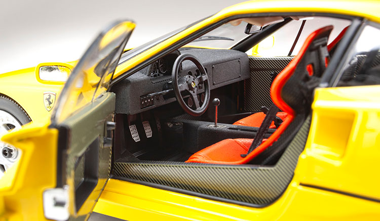 Kyosho 1987 Ferrari F40 Giallo Yellow 1:18