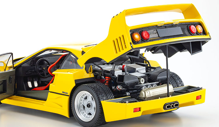Kyosho 1987 Ferrari F40 Giallo Yellow 1:18