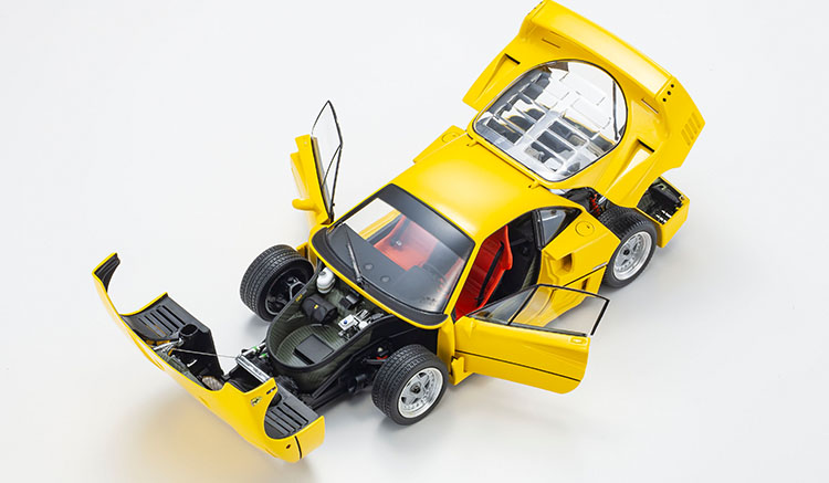 Kyosho 1987 Ferrari F40 Giallo Yellow 1:18