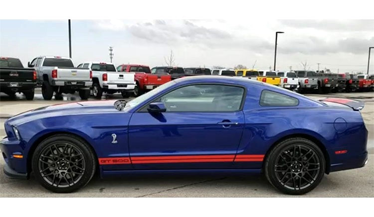 Shelby Collectibles 2013 Ford Shelby Mustang GT500 "Superman" Deep Impact Blue 1:18