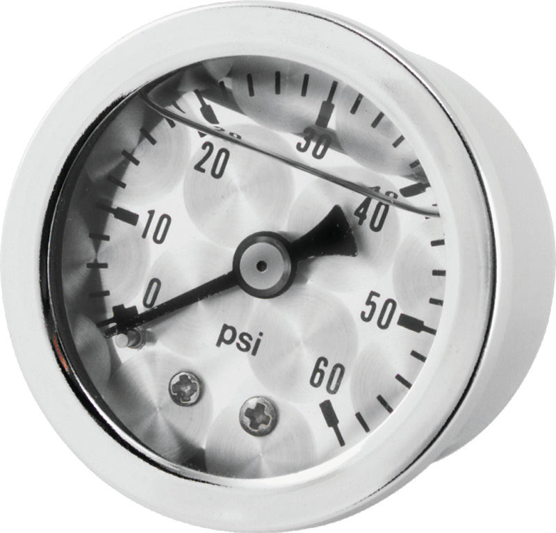 Bikers Choice Metallic Face Oil Pressure Gauge 0-60 Psi 1/8 NPT 210076
