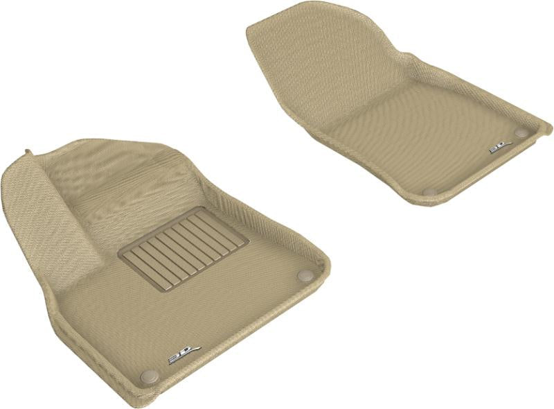 3D MAXpider 2019-2019 Porsche Cayenne Kagu 1st Row Floormat - Tan L1PO01911502