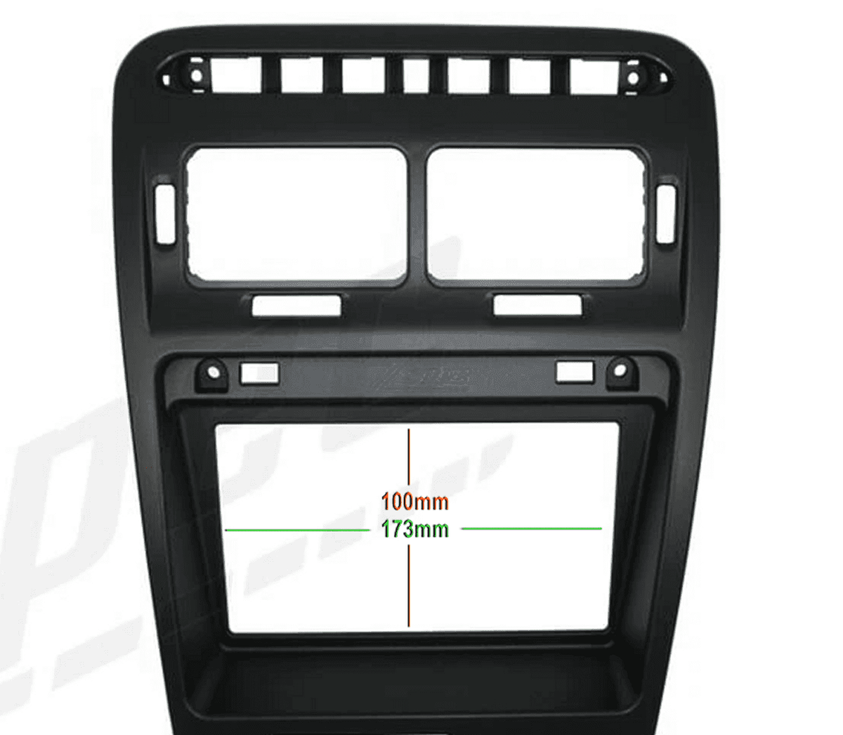 ZSPEC RHD Double-Din Radio Bezel w/Brackets for '90-99 Nissan Z32 300zx