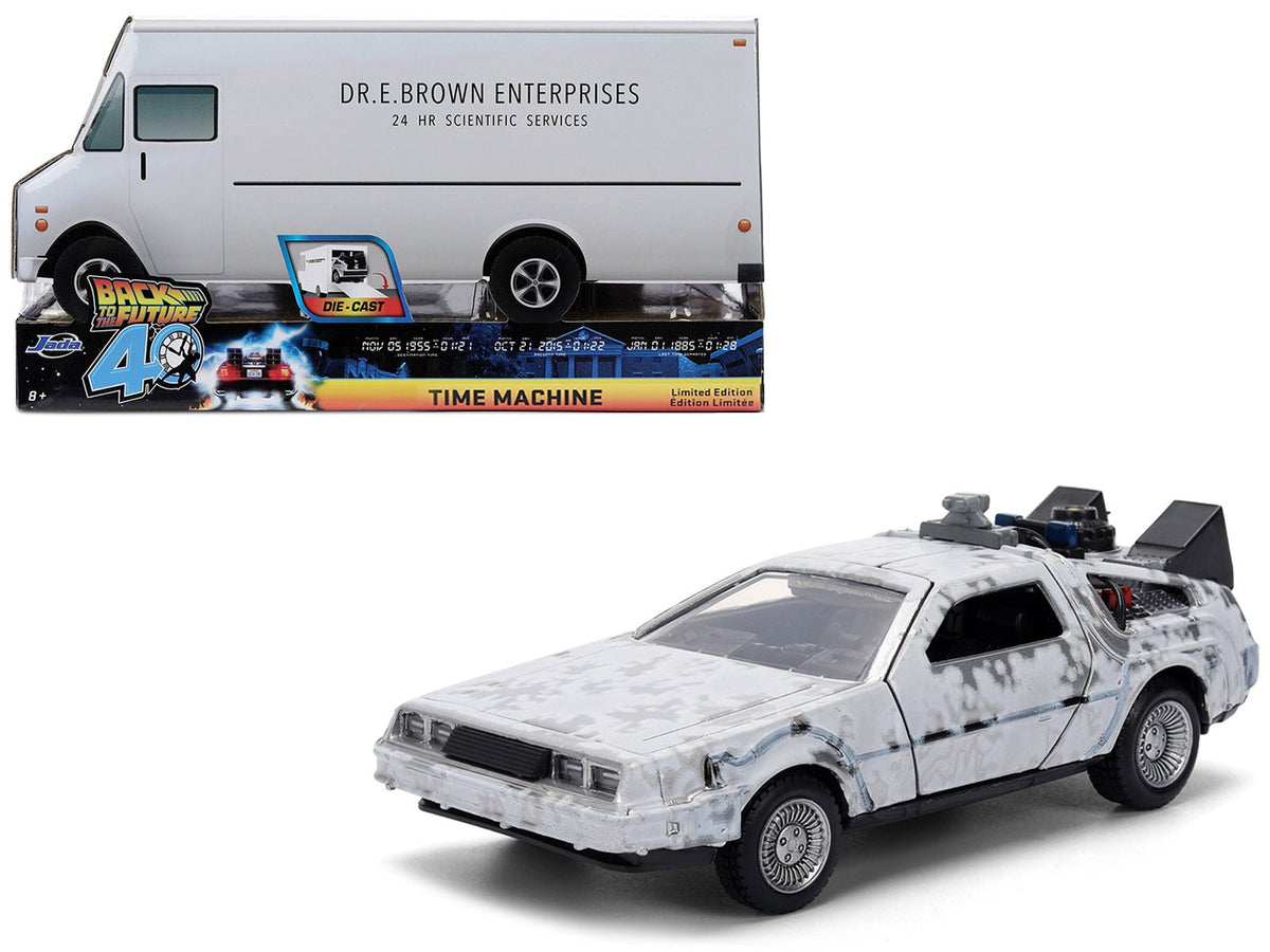 Rapid Vehicles DMC DeLorean Time Machine Brushed Metal (Frost Version) "Back to the Future"...