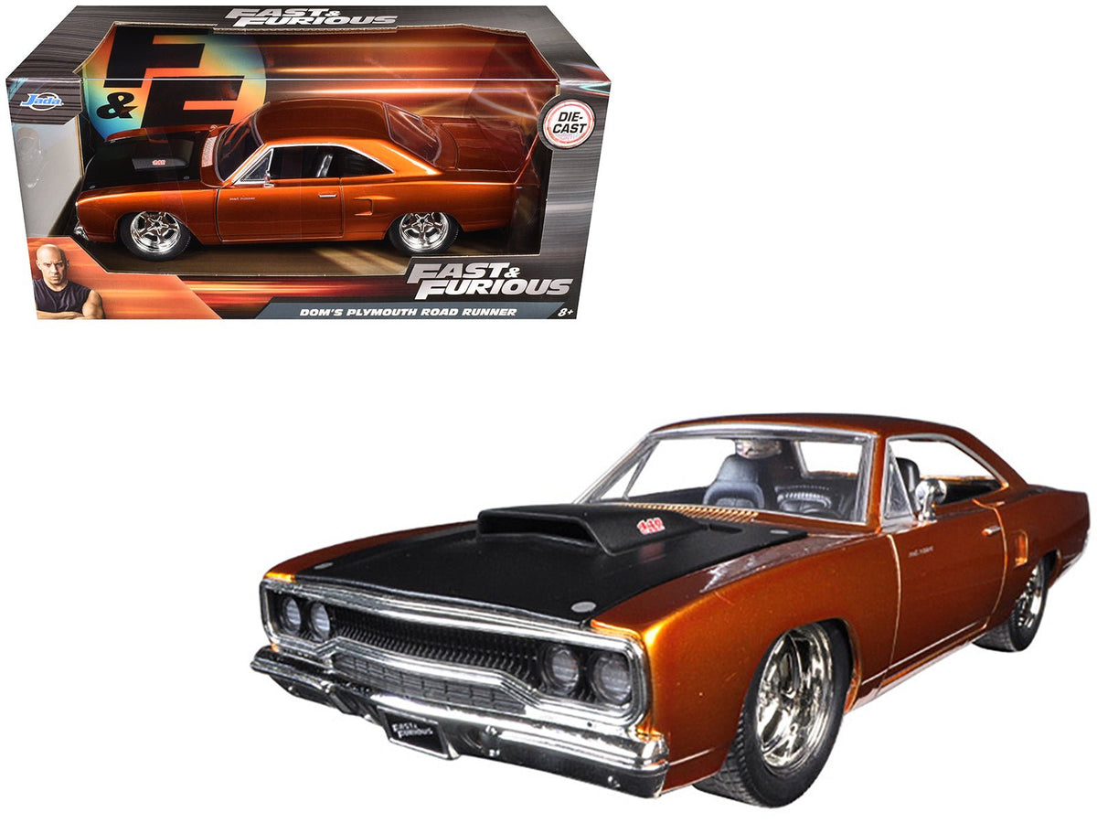 Rapid Vehicles Dom's 1970 Plymouth Road Runner Copper with Black Hood "Fast & Furious 7" (2015)...