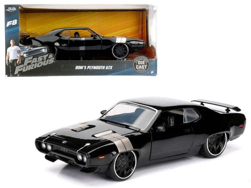 Rapid Vehicles Dom's Plymouth GTX Fast & Furious F8 "The Fate of the Furious" Movie 1/24 Diecast...
