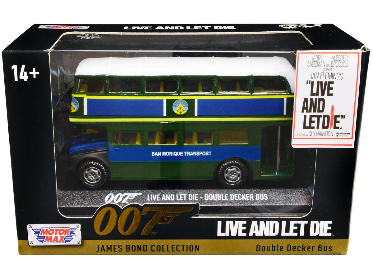 Rapid Vehicles Double Decker Bus "San Monique Transport" James Bond 007 "Live and Let Die" (1973)...