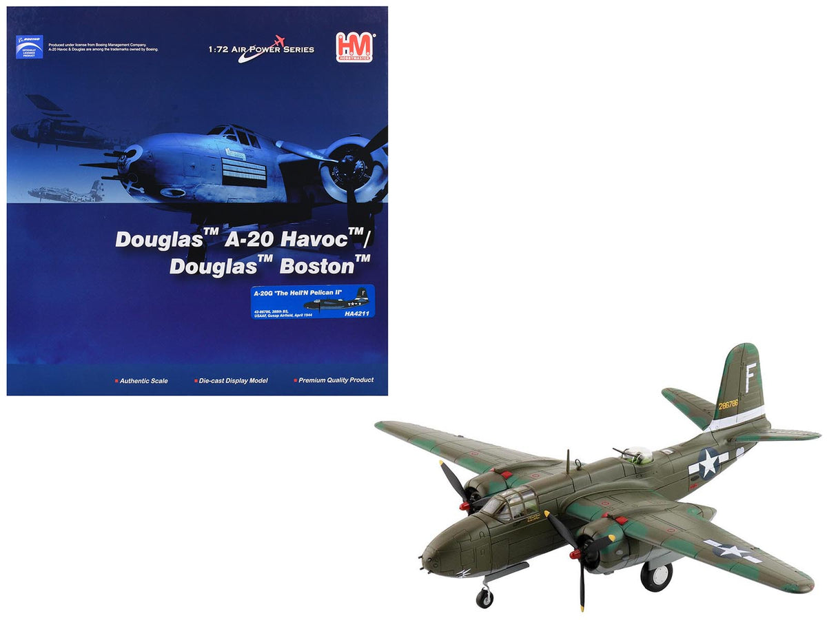 Rapid Vehicles Douglas A-20G Havoc Aircraft "42-86786 Hell'N Pelican II 388th Bomb Squadron Gusap...