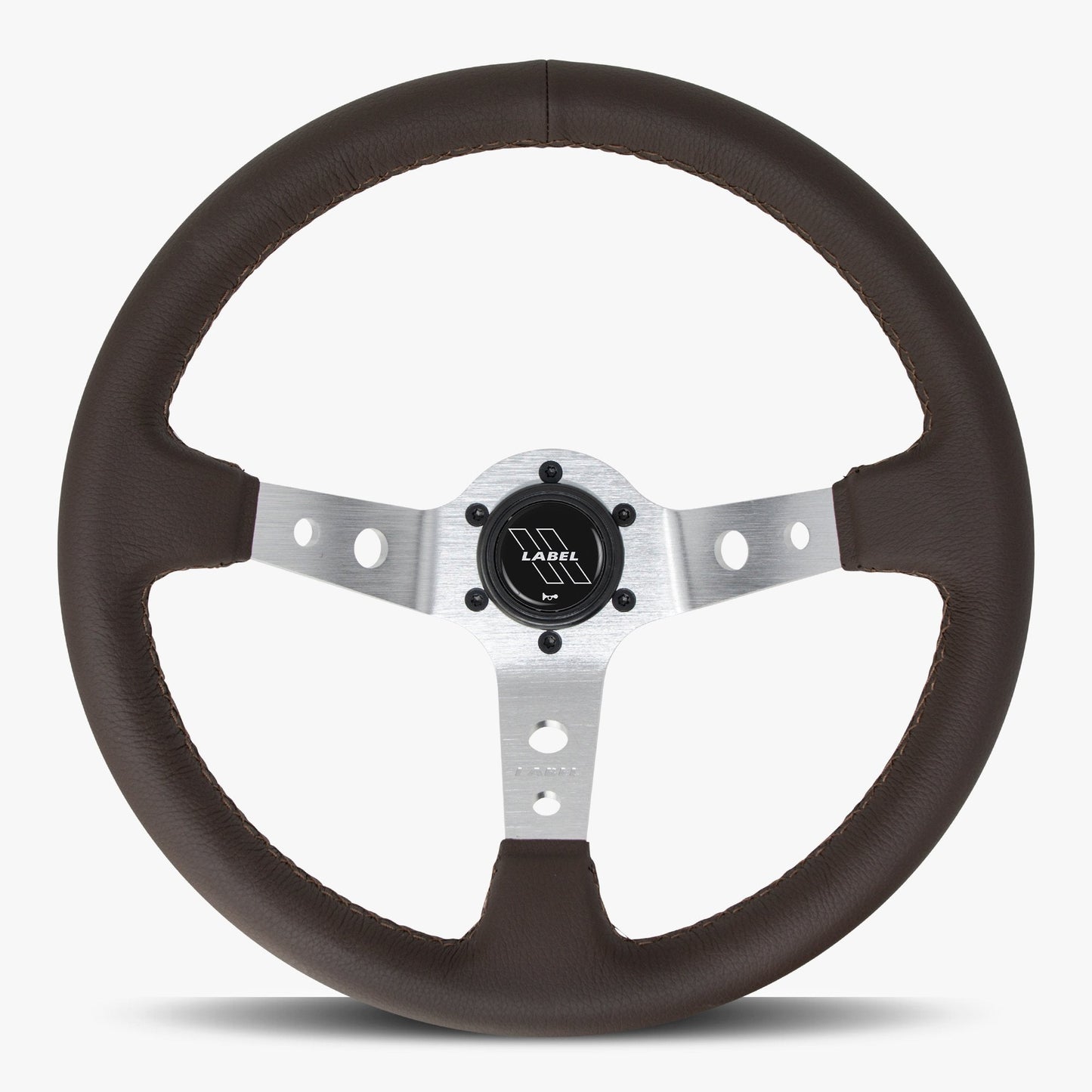 The Daytona | Nappa Brown Leather  | Silver Spoke | Brown Stitch