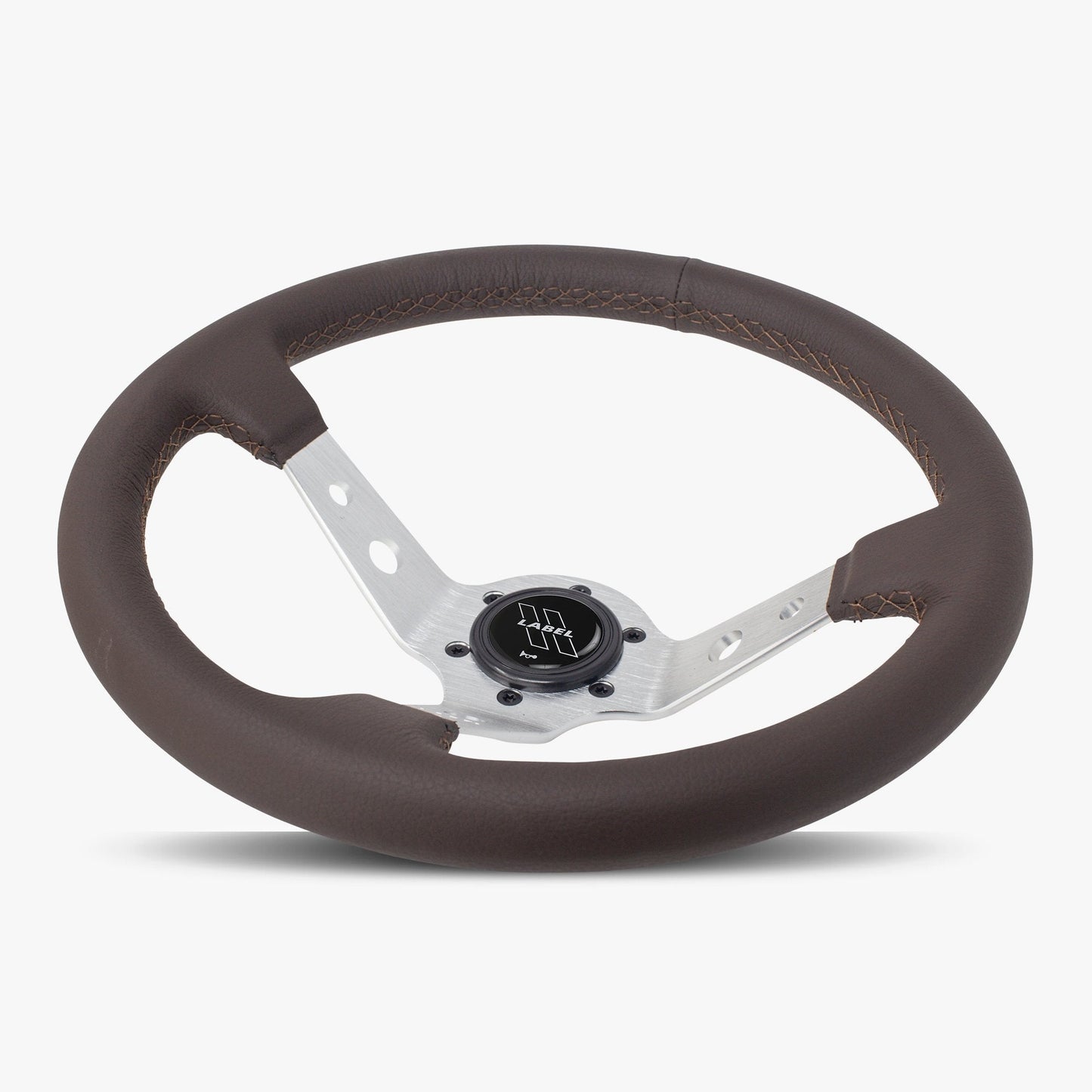 The Daytona | Nappa Brown Leather  | Silver Spoke | Brown Stitch